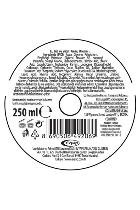 Arko Moisturizing Nourishing Coconut Care Cream 250 ml