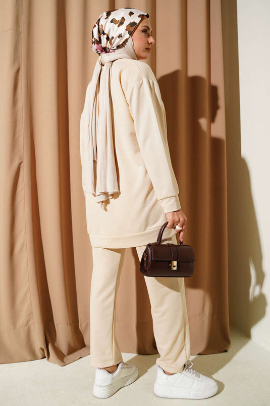 Arma Detailed Basic Two-Piece Set Beige