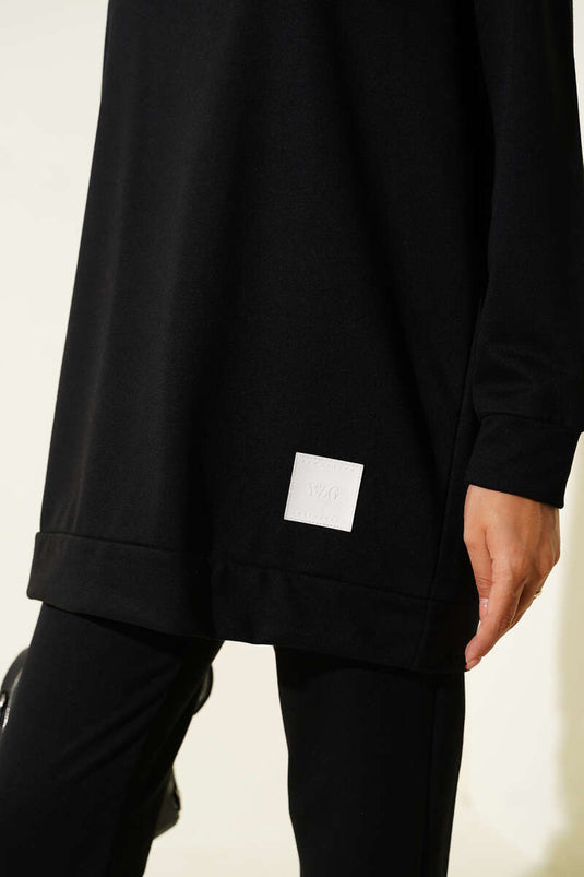 Arma Detaylı Basic İkili Takım Siyah