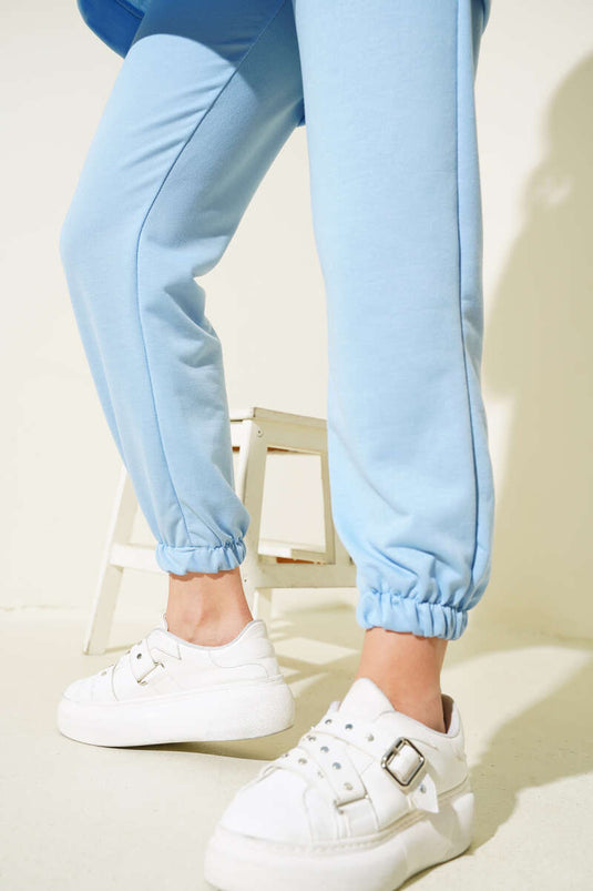 Detailed Arm Double Set Baby Blue