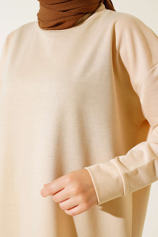 Arma Detailed Two-Piece Set Beige