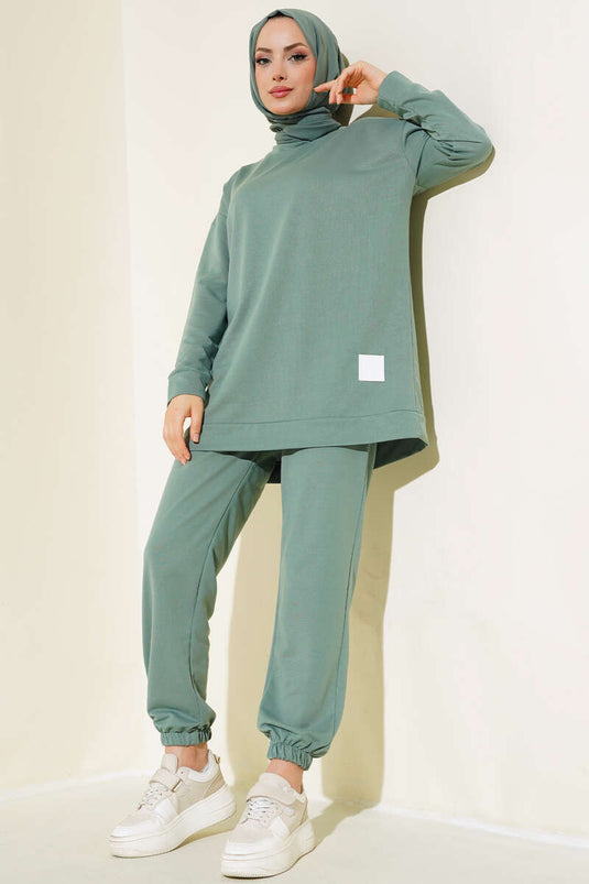 Arma Detailed Two-Piece Set Mint Green