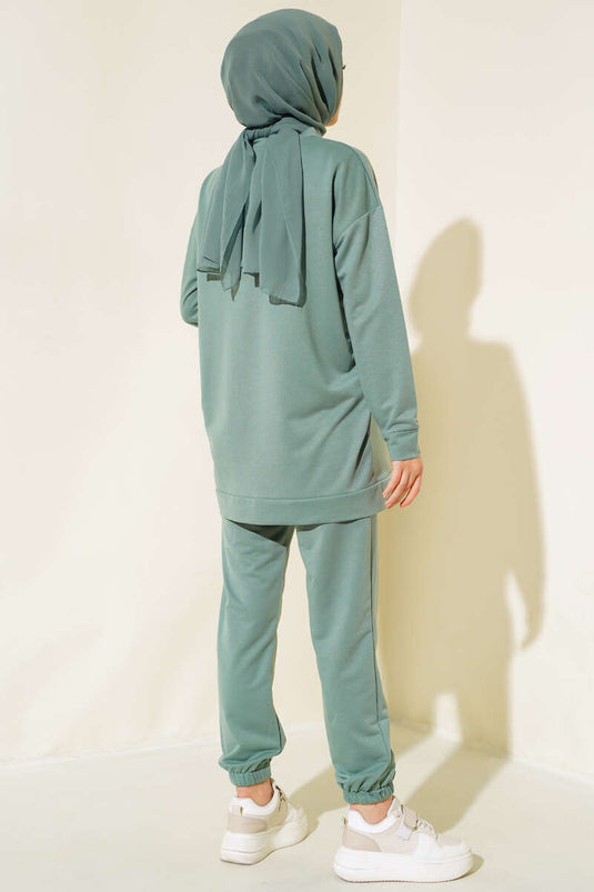 Arma Detailed Two-Piece Set Mint Green