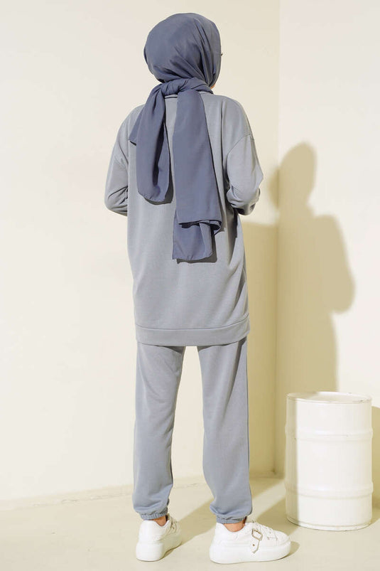 Detailed Arm Double Set Gray