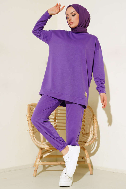 Detailed Arm Double Set Purple