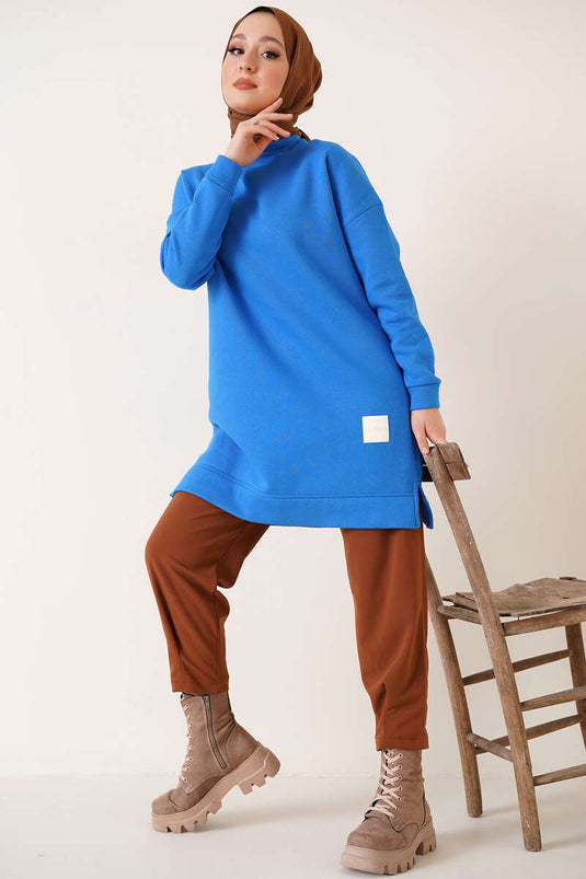 سترة مفصلة بثلاثة خيوط نيلي