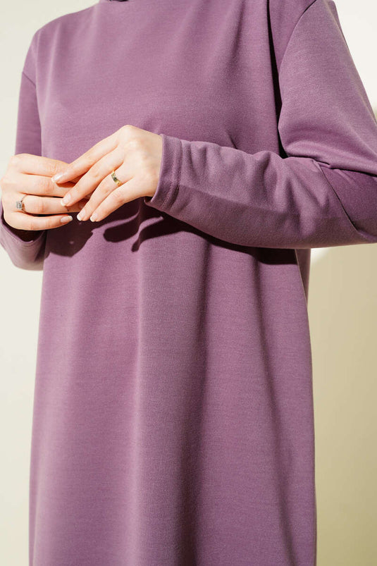 Armalı Bol Paça İkili Takım Magenta