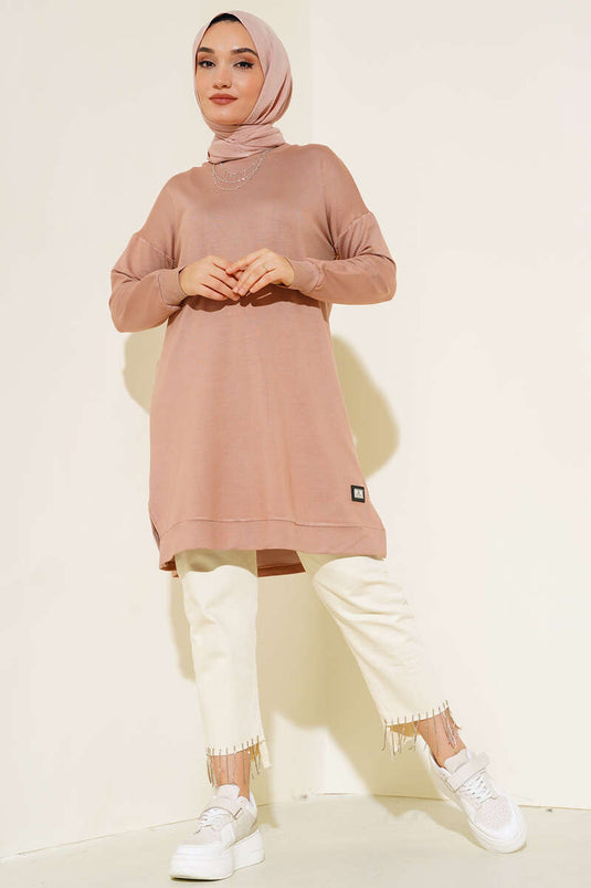 معطف من الأسلحة سترة كبيرة الحجم باللون البيج