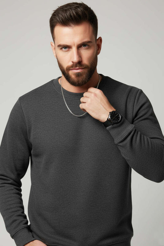 Sweat-shirt anthracite à l'emblème de Thessalonique