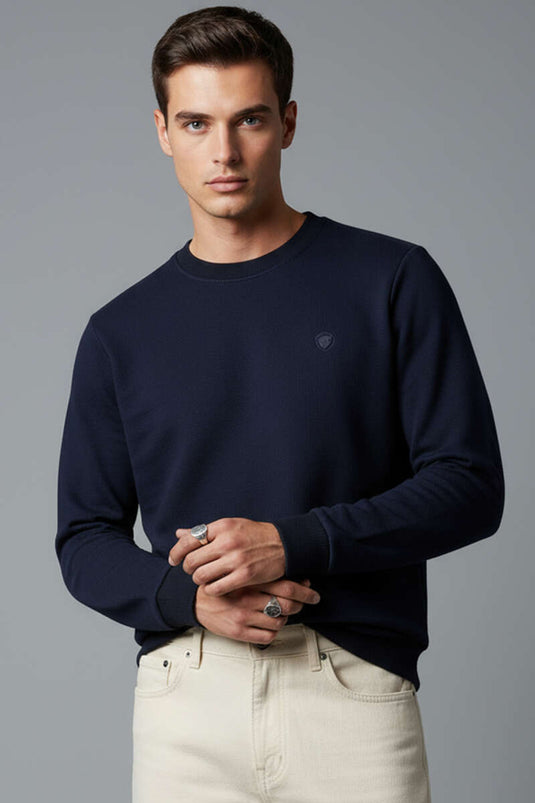 Sweat-shirt bleu marine à l'emblème de Thessalonique