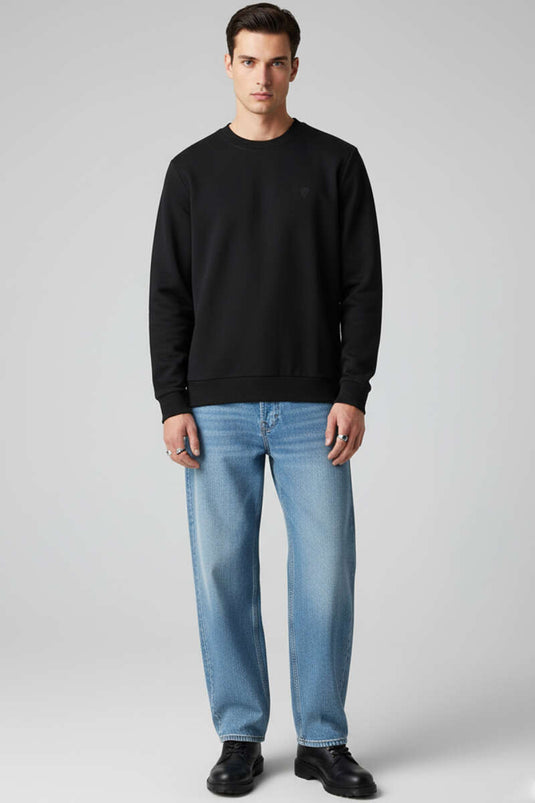 Sweat-shirt noir Emblem Thessalonique