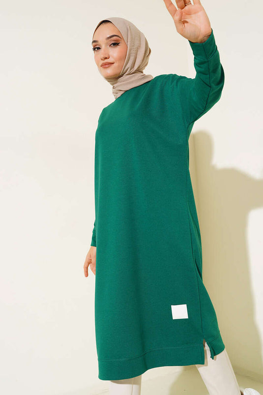 Tunique Longue Basique Blason Émeraude