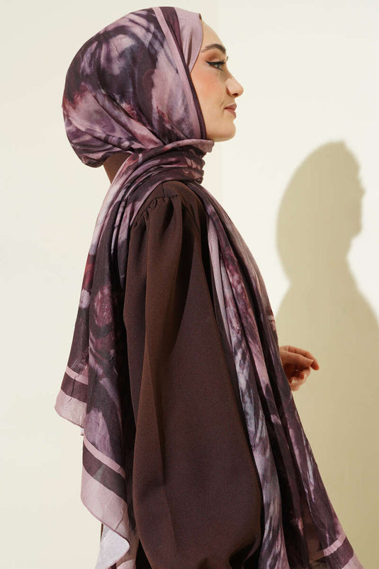 Ashira Muster Bambus Knitter Schal Latte