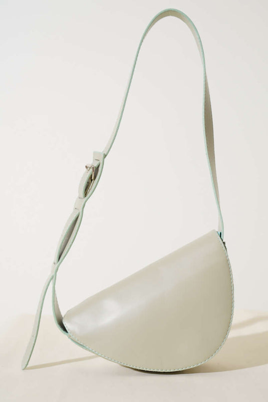 Asymmetrische Schultertasche Mint