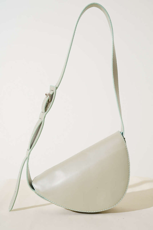 Asymmetrische Schultertasche Mint