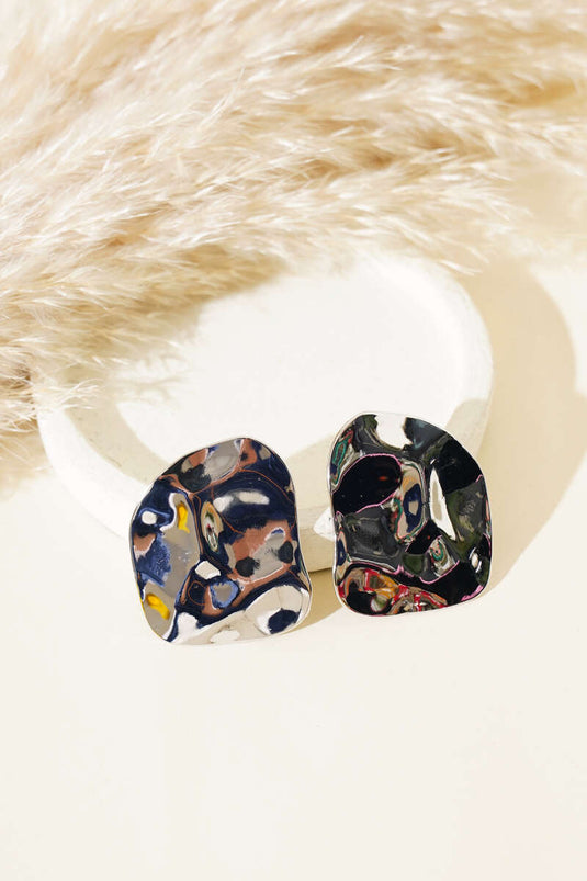 Asymmetric Earring Silver