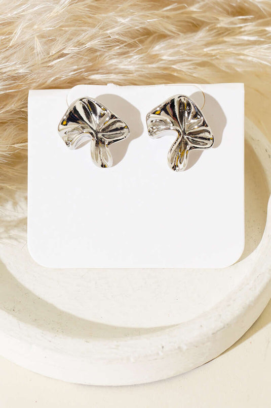 Asymmetric Mini Earring Silver