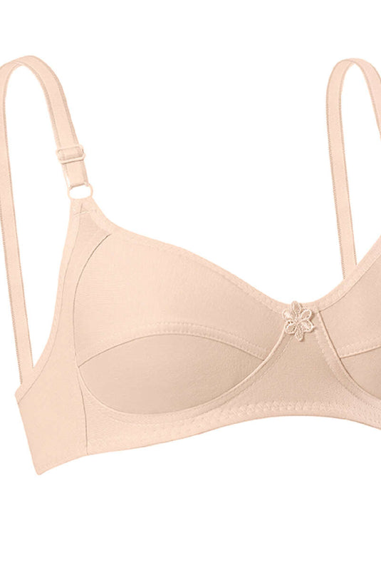 Soutien-gorge à bretelles en coton peigné Ten