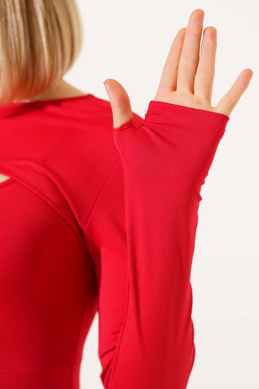 بدلة غوص بحمالة، حمراء