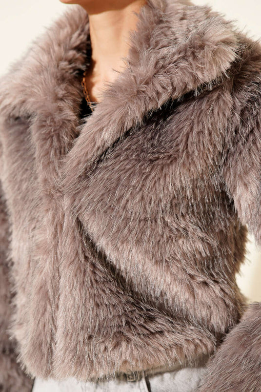 Manteau de fourrure doublé à double boutonnage, vison