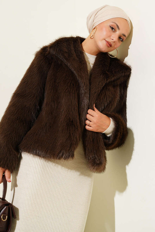 Manteau de fourrure doublé Bitter Coffee