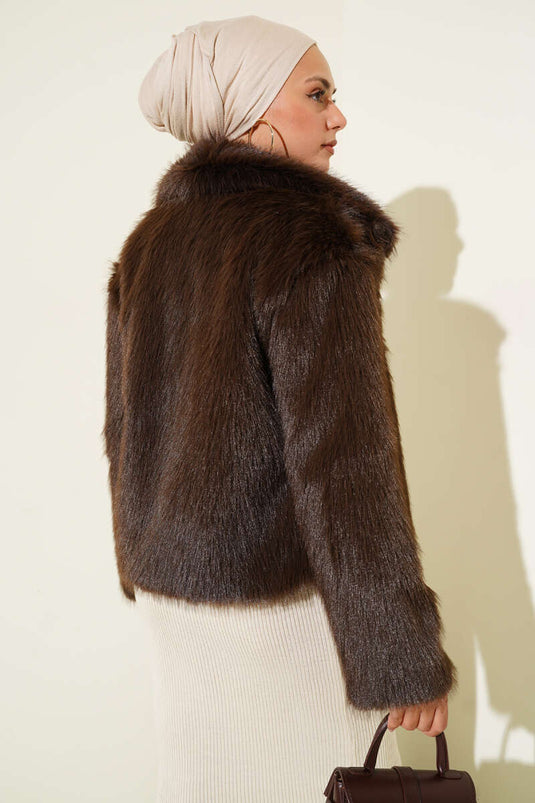 Manteau de fourrure doublé Bitter Coffee