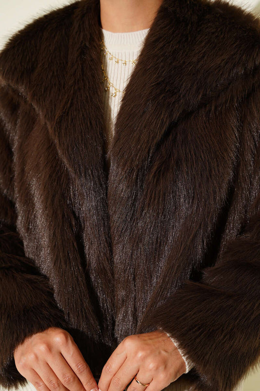 Manteau de fourrure doublé Bitter Coffee