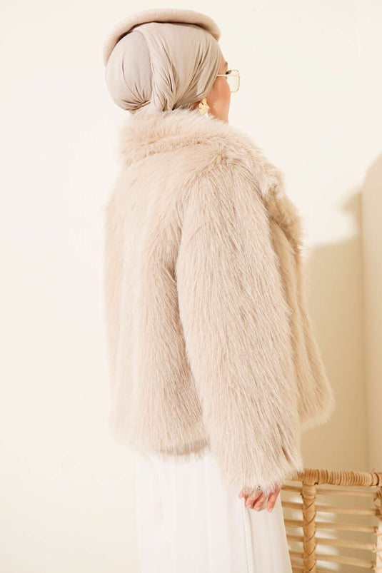 Fourrure Lolita doublée beige