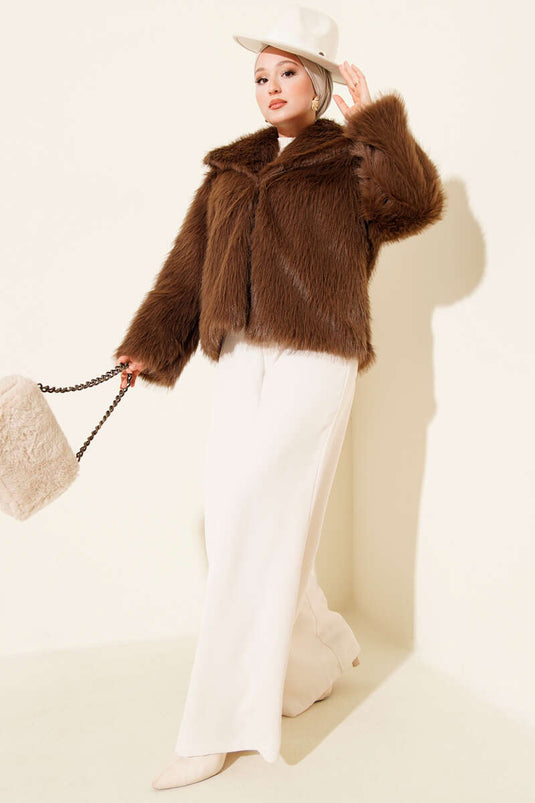 Fourrure Lolita doublée marron