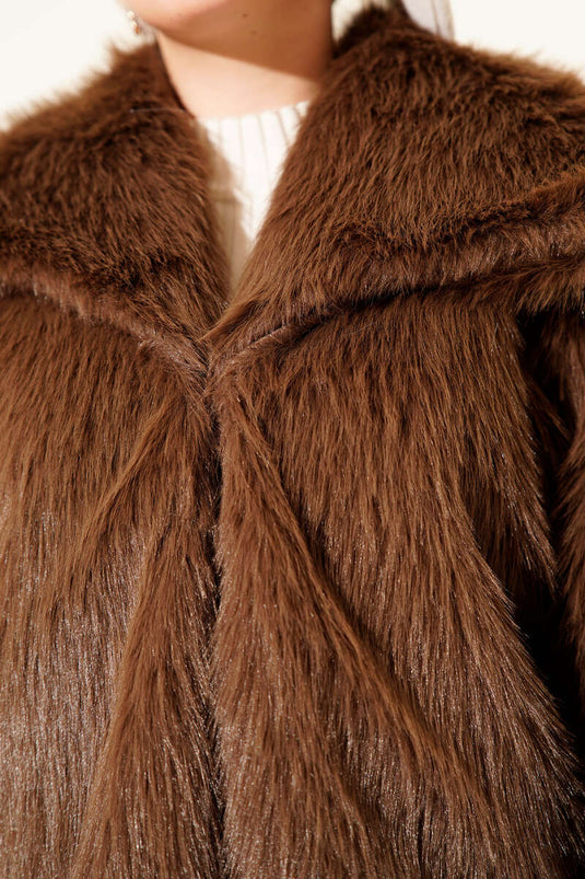 Gefütterter Lolita Pelz Braun
