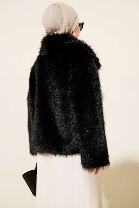 Fourrure Lolita doublée noire
