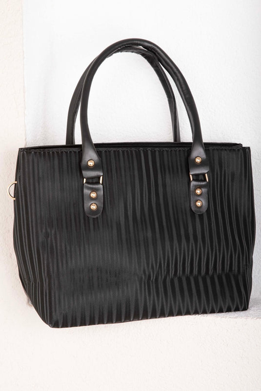 حقيبة يد من سلسلة أورا باللون الأسود