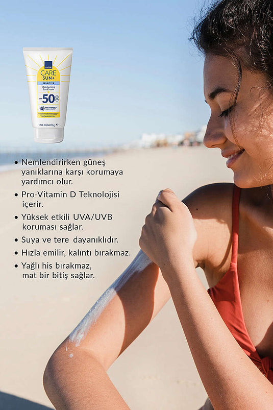 Avon Care Sun+ Feuchtigkeitsspendende Sonnencreme LSF 50 150 ml Sensitiv