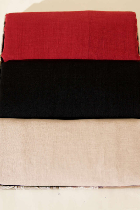 Aya Serisi İnce Pamuk 3'lü Şal Seti Asorti 1