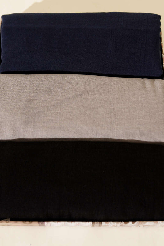Aya Series Fine Cotton 3-Piece Scarf Set Assortment 2