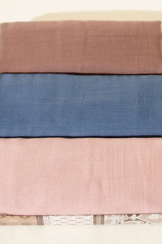 Aya Series Fine Cotton 3-Piece Scarf Set Assorted 5