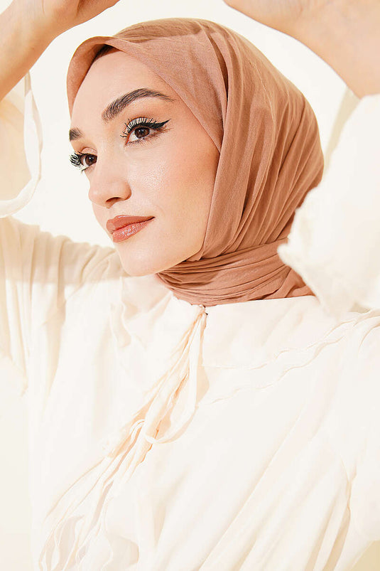 آية سيريسي وشاح قطن رقيق لاتيه