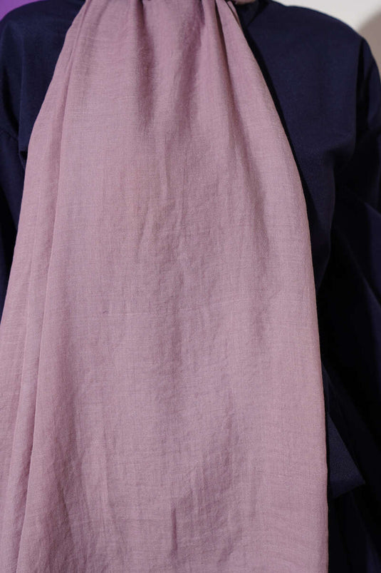 Aya Serisi İnce Pamuk Şal Lila -52