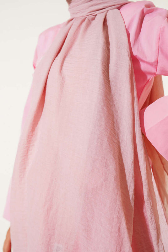 Aya Serisi İnce Pamuk Şal Pudra -14