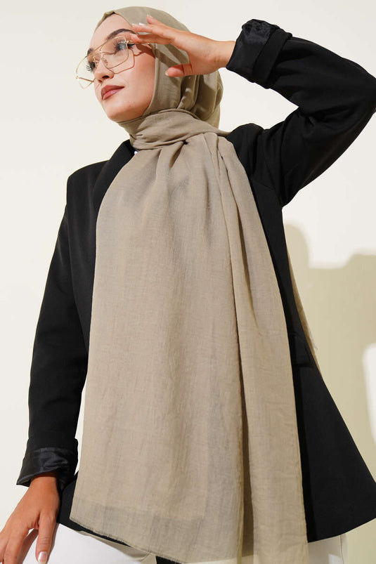 Aya Series Thin Cotton Scarf Stone -173