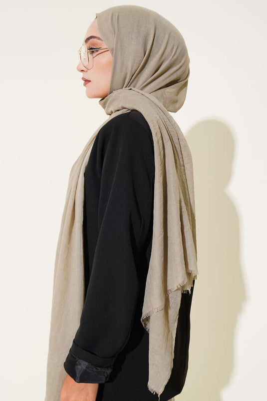 Aya Series Thin Cotton Scarf Stone -173