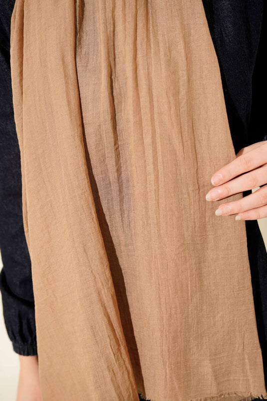 Serie Aya Sciarpa Sottile di Cotone Terra -169