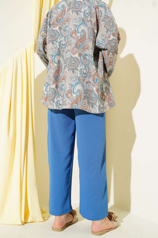 Ayrobin Bol Paça Pantolon Indıgo