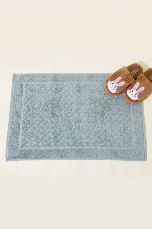 Baklava Pattern Foot Towel Mint
