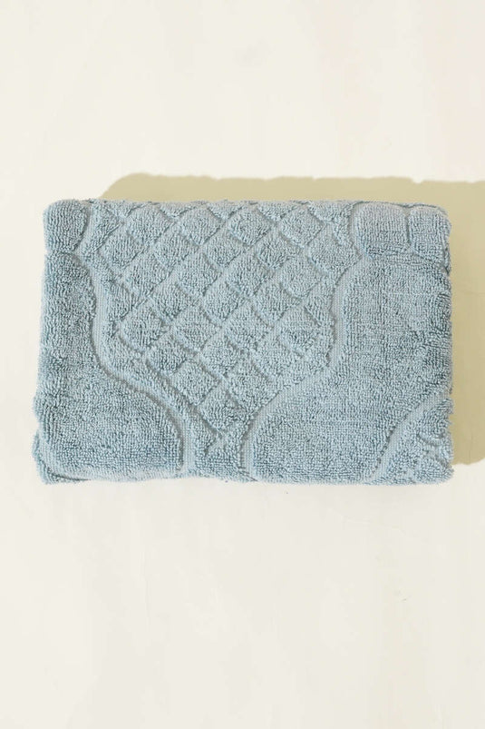 Baklava Pattern Foot Towel Mint