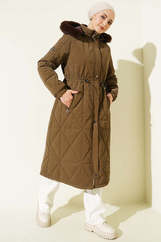 Baklava Kapitone Bel Tünelli Uzun Mont Kahve