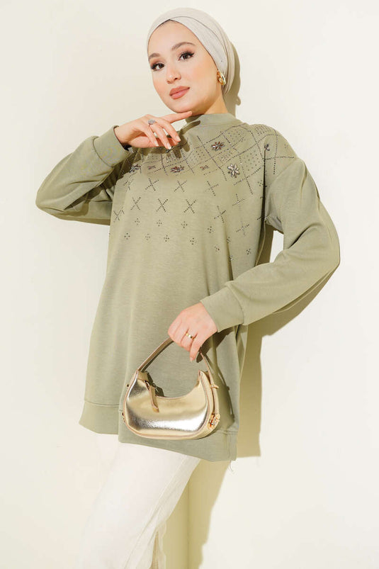 Baklava Taşlı Loyşa Tunik Nefti