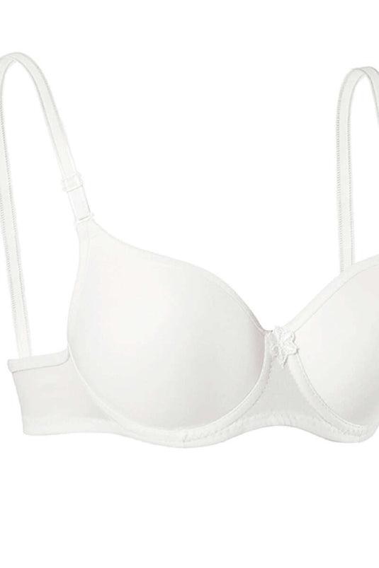 Underwire Plain Bra Ecru