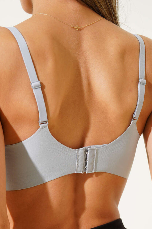 Balensiz Görünmez Sıfır His Ziro Gram Sütyen Gri