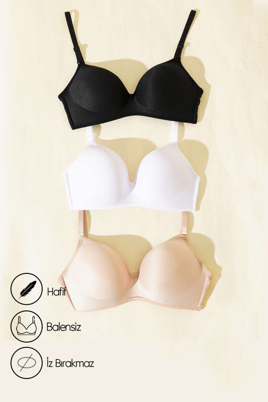 Assortimento di reggiseni 3 pezzi senza ferretto 1